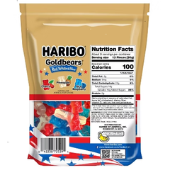 HARIBO Goldbears Gummy Candy Red, White and Blue Share Size - 9oz