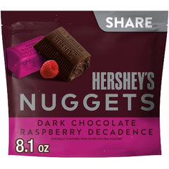 HERSHEY'S Nuggets Dark Chocolate Raspberry Decadence Candy - 8.1oz