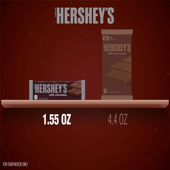 Hershey's Milk Chocolate Full-Size Candy Bar 12 Pack - Bulk Packaging - Great For Home, Work, School, Holidays, Parties & More