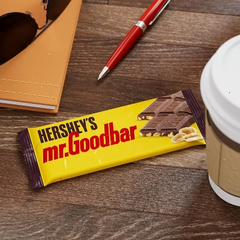Hershey’s Mr. Goodbar Chocolate with Peanuts Candy Bars 1.75 oz – 12 Bars Milk Chocolate & Peanuts, Bulk Pack – Individually Wrapped Bars