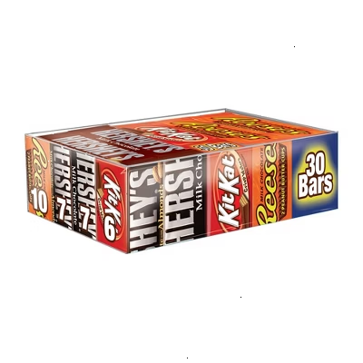 Hershey Chocolate Full Size Variety Pack - 45oz/30ct