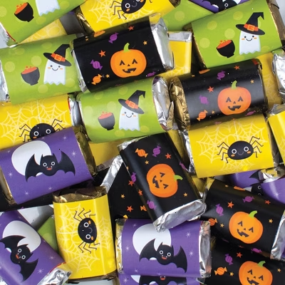 102 Pcs Halloween Candy Party Favors Hershey's Miniatures Chocolate - Cute Mix